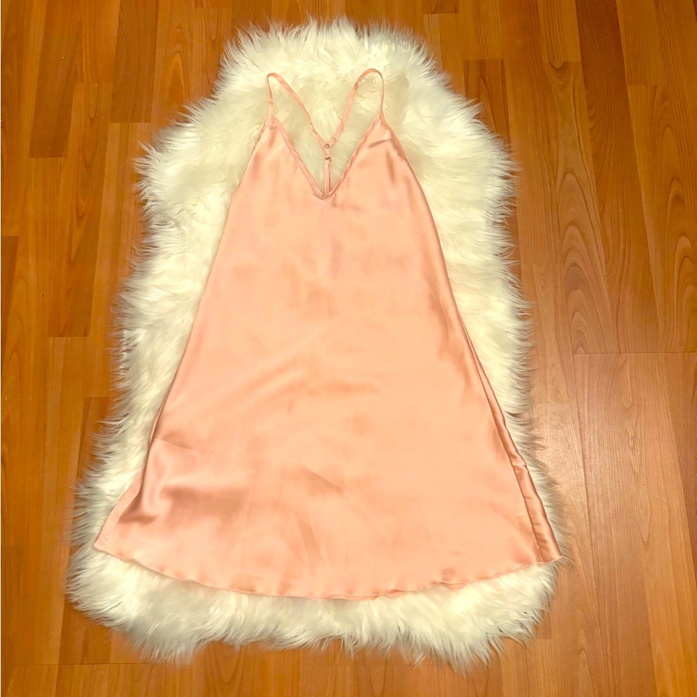 Light Pink Silky Nightgown Slip size M